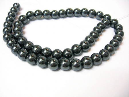 Hämatit 4 mm Kugeln Strang